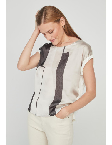 Camisa sublimada negro-blanco