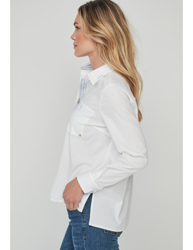 Blusa contrastes
