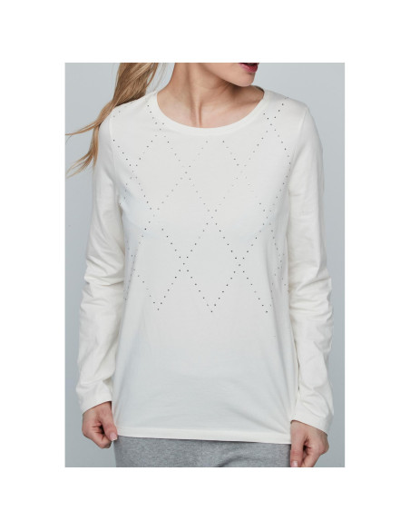 Camiseta rombos brillo