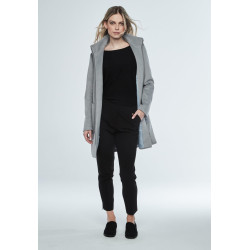 Abrigo cremallera gris 2