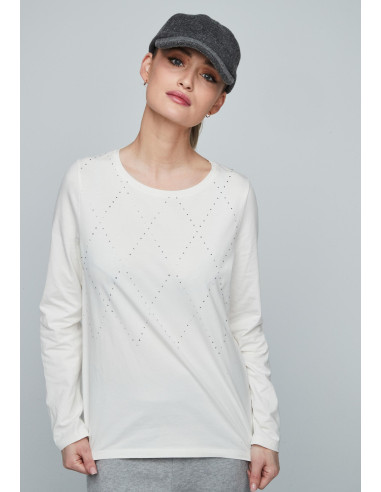 Camiseta rombos brillo