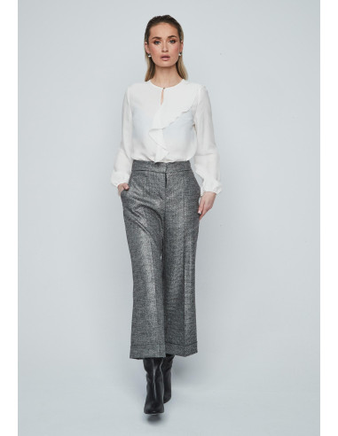 Blusa volante asimétrica