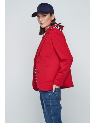 Blazer básica piqué