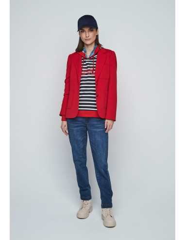 Blazer básica piqué