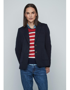 Blazer básica azul marino