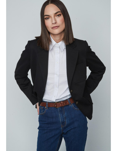 Blazer básica negra