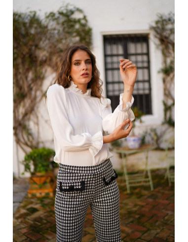 Pantalón patita de gallo