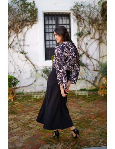 Blusa lazada estampada