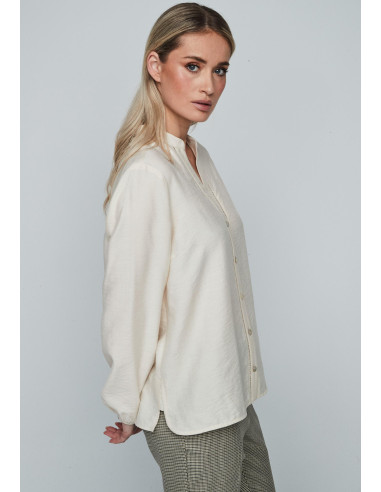 Blusa entredós crudo