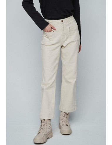 Pantalón crop CRUDO