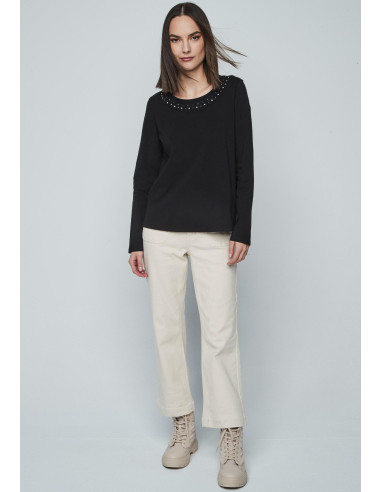 Pantalón crop CRUDO