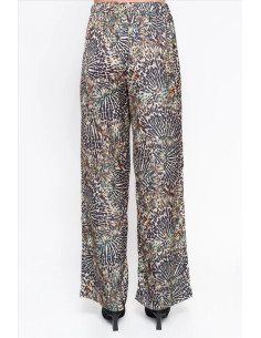 Pantalón satinado animal print 2