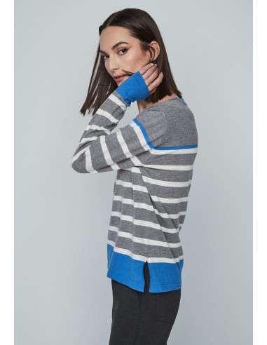 Jersey rayas gris