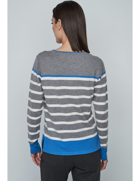 Jersey rayas gris