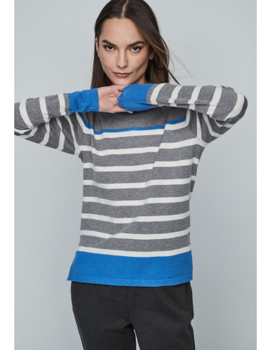 Jersey rayas gris