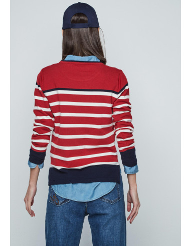 Jersey rayas rojo