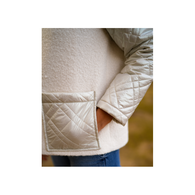 Chaquetón marfil