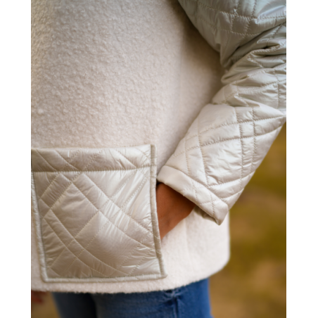 Chaquetón marfil
