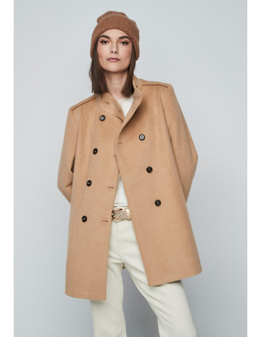 Abrigo corto camel
