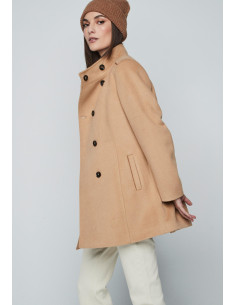 Abrigo corto camel 2