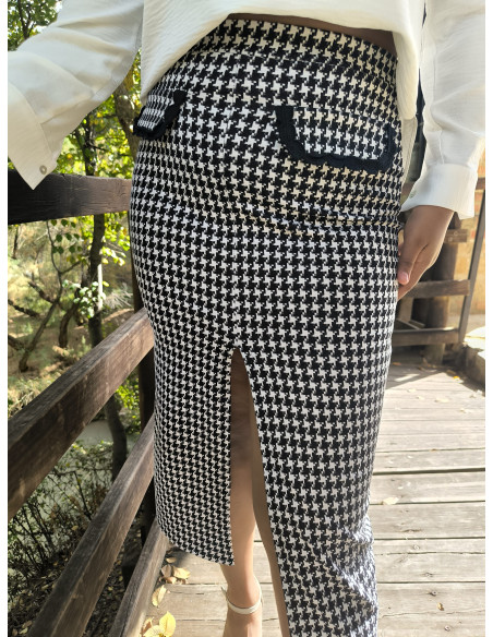 Falda patita de gallo