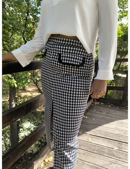 Falda patita de gallo