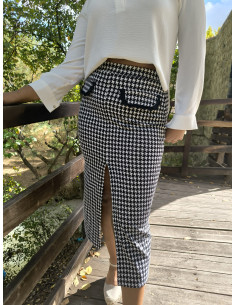 Falda patita de gallo