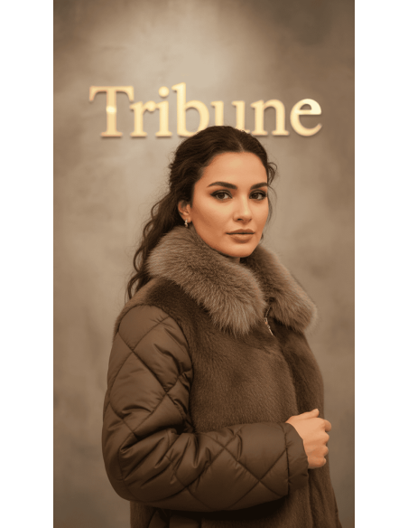 Chaqueta pelo marrón