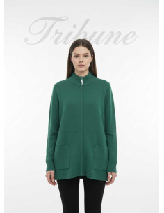 Jersey cremallera verde