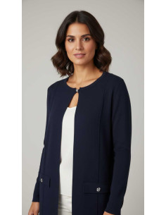 Chaqueta punto marino