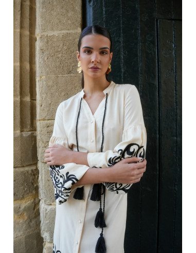 Vestido destino beige