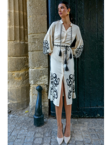 Vestido destino beige