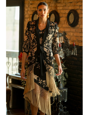 Chaqueta jazmin negra