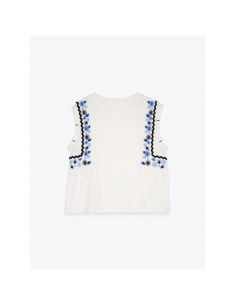 Camiseta flores ondas 2