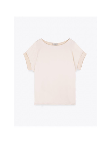 Camiseta lisa 2 tejidos