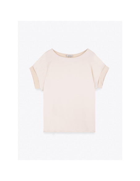 Camiseta lisa 2 tejidos