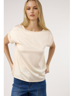 Camiseta lisa 2 tejidos