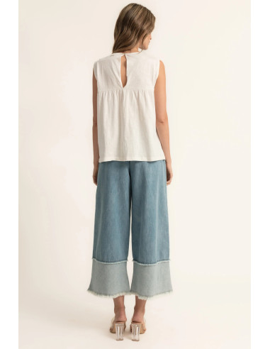 Camisa sisa bordados