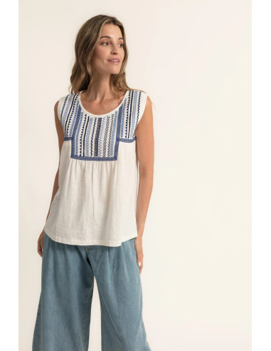 Camisa sisa bordados
