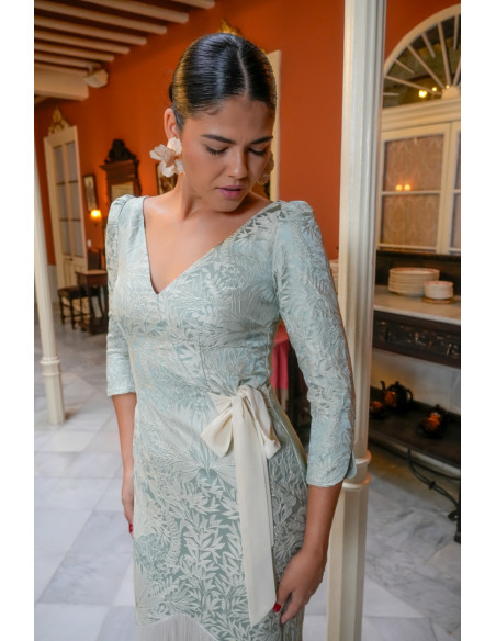 Vestido suspiro azul