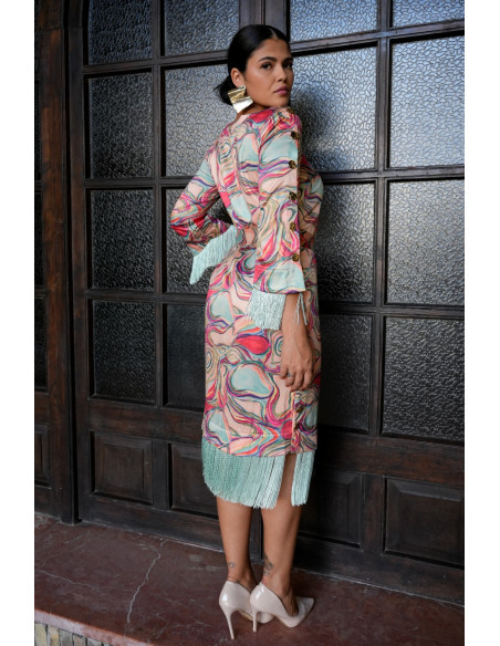 Vestido mercedes aquarela