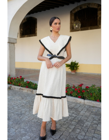 Vestido Lozanía beige