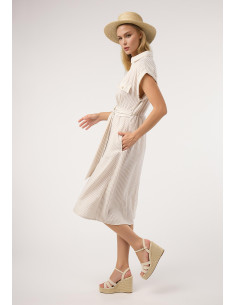 Vestido rayas bicolor 2
