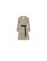 Vestido mancha beige