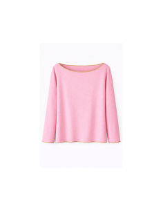 Camiseta cinta oro barco rosa