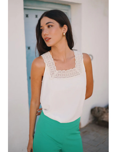 Top cuello cuadrado