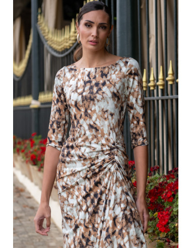 Vestido canasta animal print