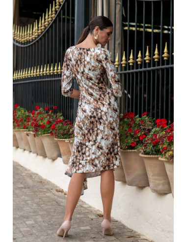 Vestido canasta animal print