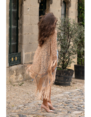 Chaqueta crujía beige