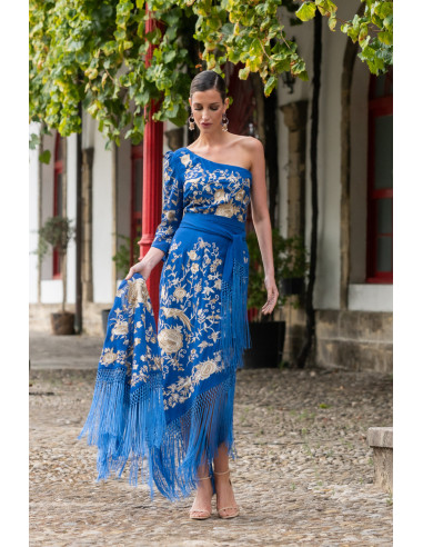 Mantoncillo solera azul